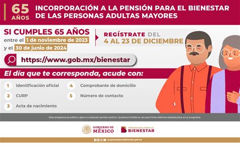 Esta es la fecha límite para registrarse a la Pensión del Bienestar 2023