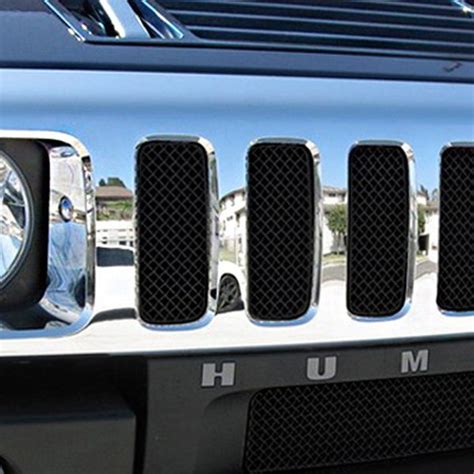 GrillCraft® - Hummer H2 2008-2009 MX Series Black Fine Mesh Grille