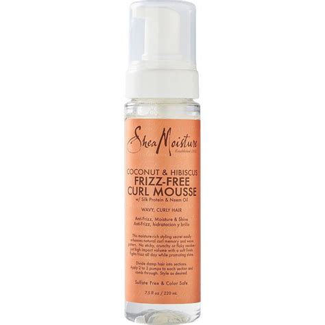 Sheamoisture Coconut And Hibiscus Frizz Free Curl Mousse Shea Moisture Cgm Approved Shopee