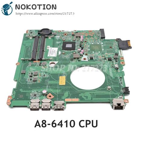 Nokotion For Hp Pavilion 15 P Laptop Motherboard A8 6410 Cpu Ddr3