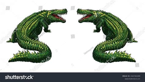 Prehistoric Extinct Alligator Deinosuchus Terrible Crocodile