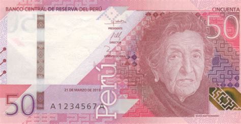¿quién Es El Rostro Del Nuevo Billete De 50 Soles Conócelo Aquí