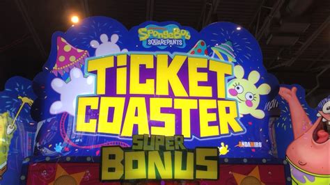 Spongebob Squarepants Ticket Coaster At Fatcats Saratoga Springs Youtube