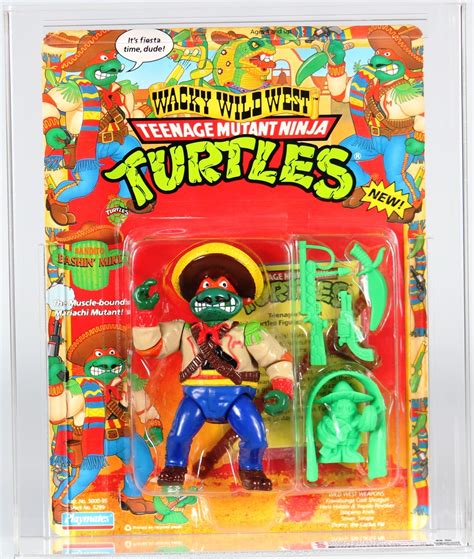 1992 Playmates Teenage Mutant Ninja Turtles Wacky Wild West Carded