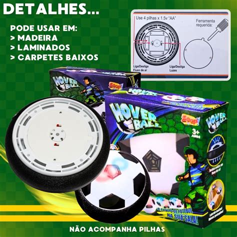 Bola Flutuante Futebol Em Casa Brinquedo Flat Ball Relimax