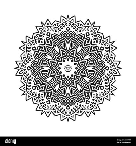 Arabian Decoration Mandala Vector Mandala Pattern With Black And White