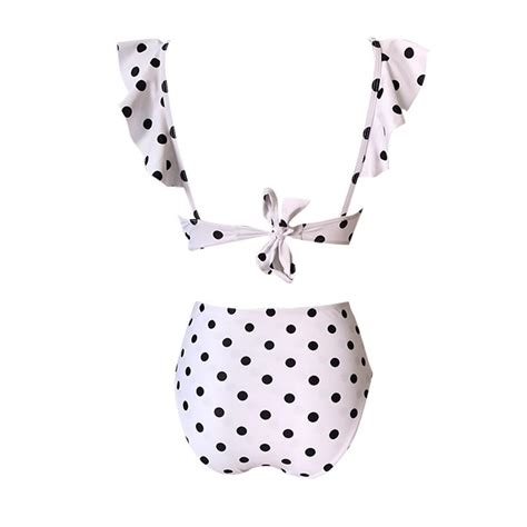 Ruffled Double Layer Fabric Bikini Uniqistic