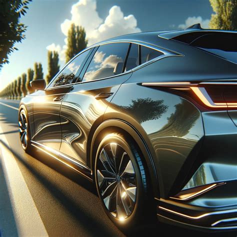 sleek car design luxury interior  modern features ai art