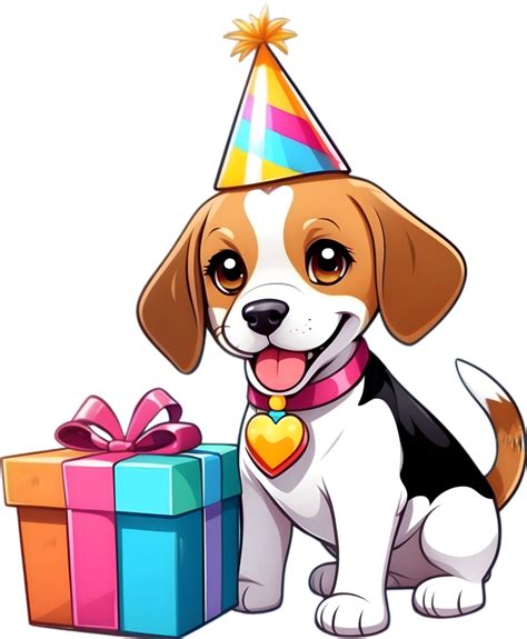 Ai Gerado Feliz Aniversário Cachorro Desenho Animado Png 35269224 Png