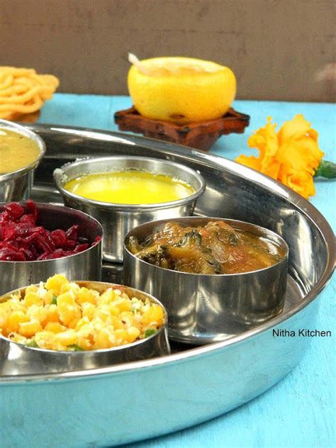 South Indian Veg Lunch Menu Idea 1 Nitha Kitchen