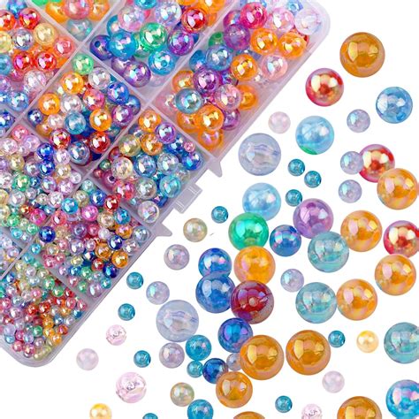 Fineasy Pcs Beads For Jewelry Making Acrylic Beads Colourful