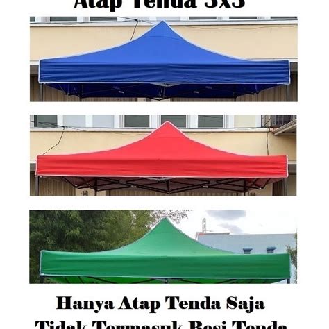 Jual Promo Atap Tenda Lipat X Bahan Polyester D Shopee