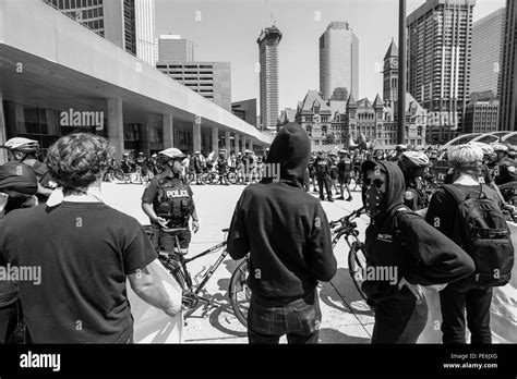 August 11 2018 Toronto Canada Stop The Hate Anti Racism Rally