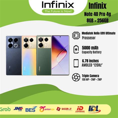 Jual Infinix Note 40 Pro 4g Ram 8gb Rom 256gb Garansi Resmi