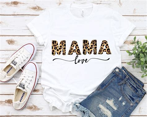 Leopard Mama Shirt Mom Shirt Shirt Of Mom Mama Shirt Mama Etsy