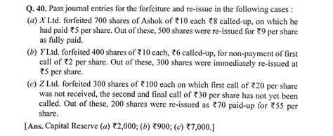 Dk Goel Solutions Q Chapter Issue Of Shares Class Cbse