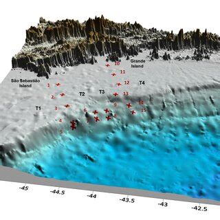 Digital Elevation Model with the plotted stations. | Download ...