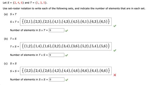 Solved Let S And T Use Set Roster Chegg