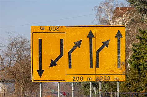 Arrows Road Signs Stock Photo - Download Image Now - 2023, Arrow Symbol ...