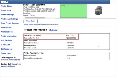 Find The Service Tag Of Your Dell Printer Dell Angola