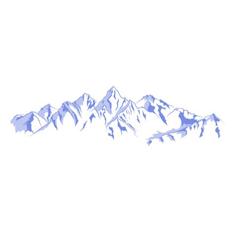 Mountain Range Silhouette Png Transparent Background