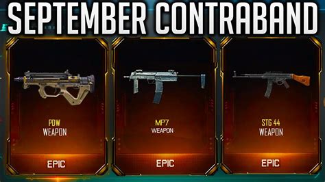 The Final Set Of Dlc Weapons In Black Ops 3 Bo3 September Contraband