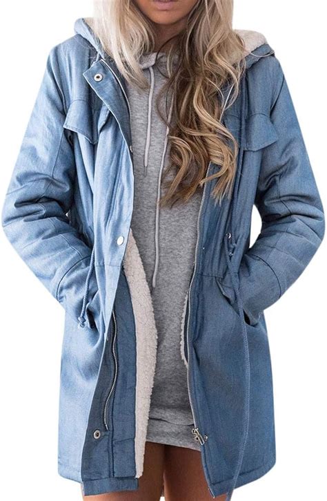 Manteaux Femme Hiver Femmes Capuche Chaud Casual Manches Longues Veste