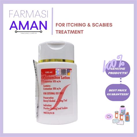 Crotamiton Lotion 100ml For Scabies Shopee Malaysia