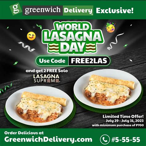 Celebrate World Lasagna Day With Greenwich’s Best Selling Lasagna Supreme Manila Republic