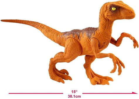 Jurassic World Fallen Kingdom Velociraptor 12 Action Figure Orange