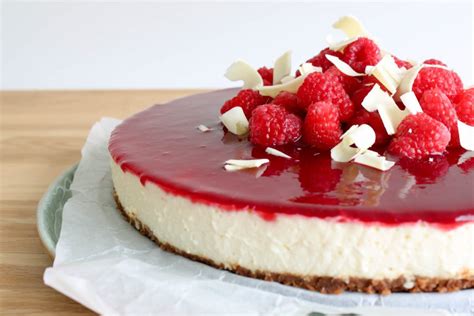 Witte Chocolade Cheesecake Met Bastogne Frambozen Knoeien Met Inge