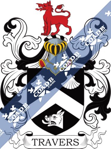 Travis Family Crest, Coat of Arms and Name History