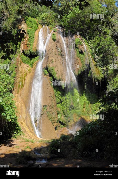 Waterfalls In Topes De Collantes Cuba Stock Photo Alamy