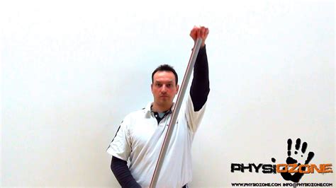 Physiozone Stretches Shoulder Stick Flexion Youtube