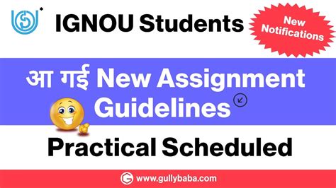 Ignou Important Notifications Assignments Submission Latest