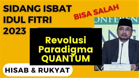 Idul Fitri Jatuh Pada April Paradigma Quantum Youtube