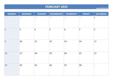 January 2025 Calendar Calendarbest