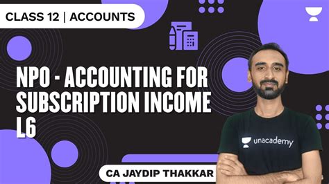 Npo Accounting For Subscription Income Accounts Class L Ca