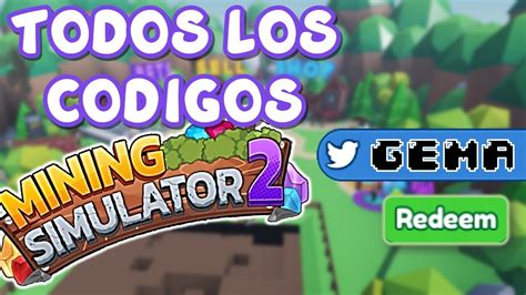 Todos Los CODIGOS De Mining Simulator 2 Roblox YouTube