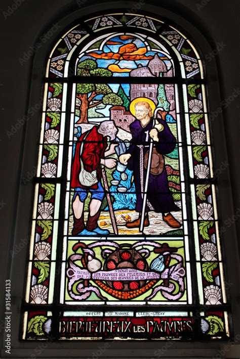 Vitrail de l église Saint Honoré d Eylau à Paris Photos Adobe Stock