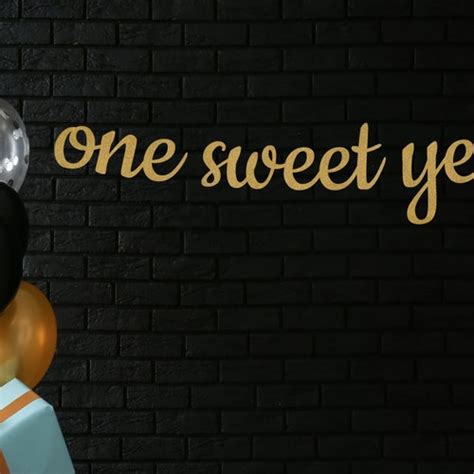 One Sweet Year Banner Birthday Banner Etsy