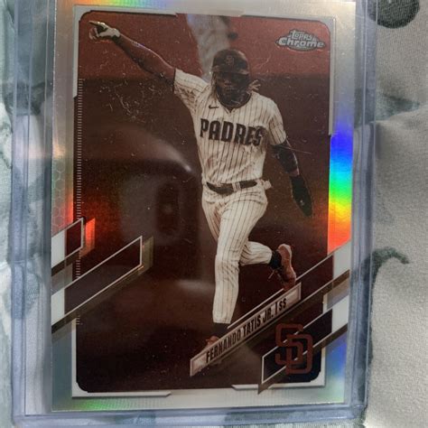 Fernando Tatis Jr Topps Chrome Baseball Sepia Refractor Mint