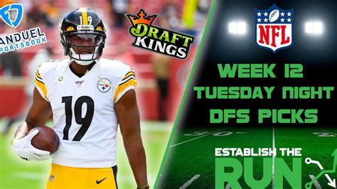 Nfl Dfs Draftkings Showdown Picks Ravens Steelers Tuesday Night