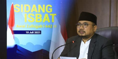 Menag Idul Adha 1442 H Jatuh Pada 20 Juli 2021