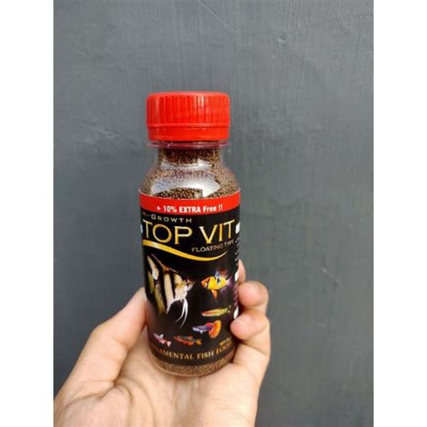 Jual Makanan Pakan Micro Pelet Pellet Ikan Kecil Top Vit Mm Shopee