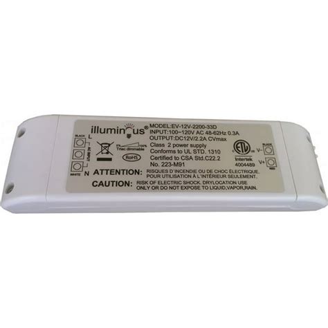 12v 26w Dimmable Cv Dc Led Driver Etl Approved