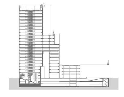 High Rise Building Structure Detail 2d View Layout File In Dwg Format Cadbull