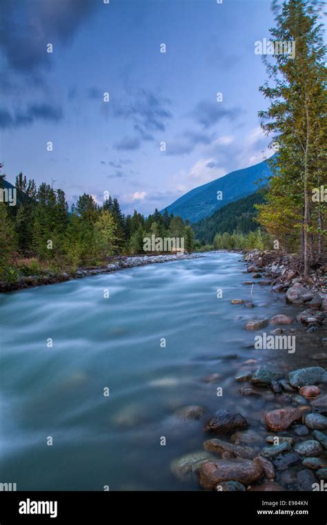 Carpenter Creek Flowing Into Slocan Lake New Denver Slocan Valley