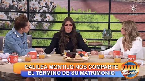 Galilea Montijo anuncia separación tras 11 años de matrimonio Vídeo