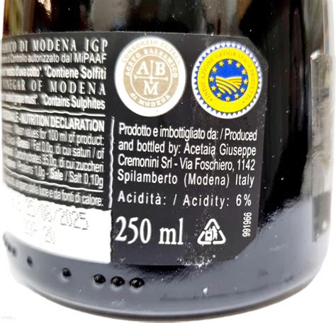 Ocet Balsamiczny Z Modeny Igp Invecchiato 250ml Ceny I Opinie Ceneo Pl